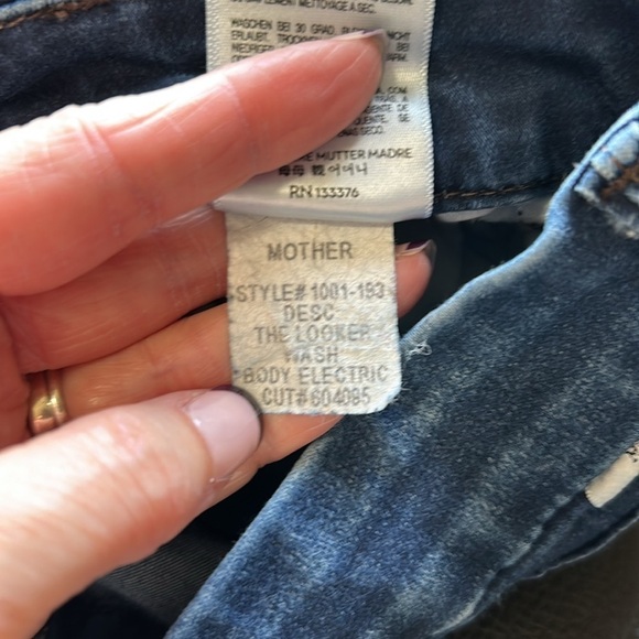 MOTHER The Looker Body Electric Blue
Stretch Denim Jean Sz 25 - Picture 12 of 16